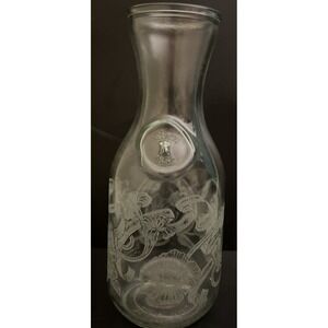 Vintage Paul Masson Norman Kosarin Wine Decanter Carafe Etched Glass 1852